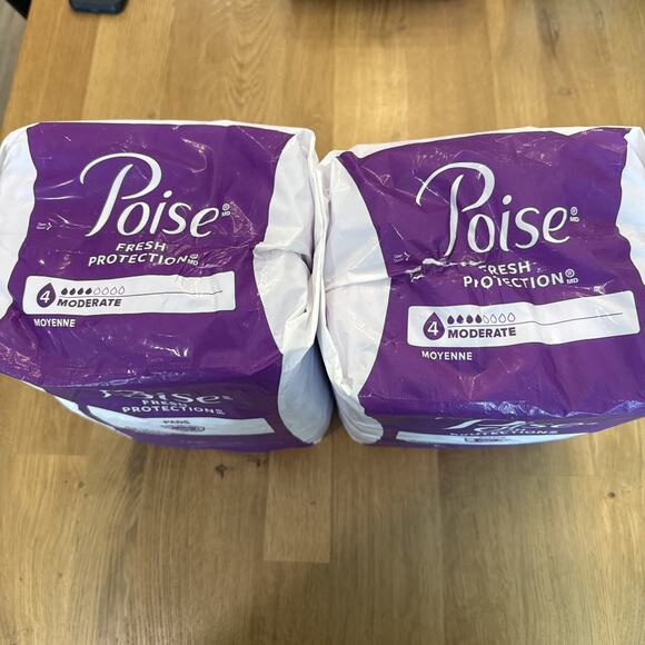 Poise Incontinence Pads - Moderate Absorbency, 4 Drop, Regular, 132 Count - Picture 2 of 2